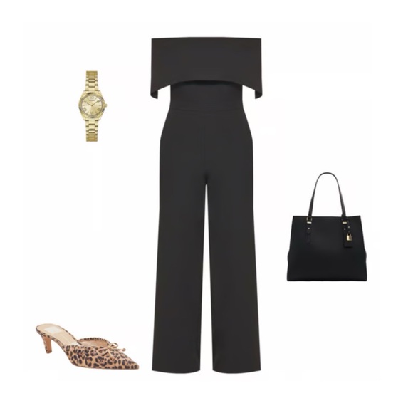 VINCE CAMUTO Off the Shoulder Jumpsuit NWT IN STORES $168 - Picture 5 of 7